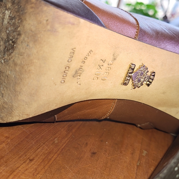 Bally Leather Platform Lace-Up Over the Knee Boots 7.5 - Picture 5 of 14